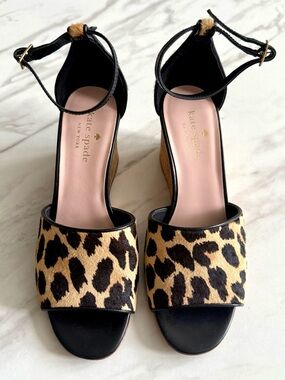 Kate Spade Leopard Print Wedges
